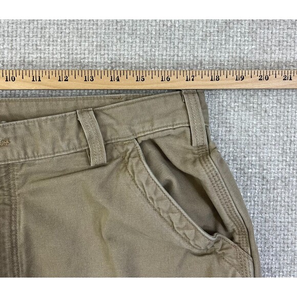 Carhartt FR Pants Men's 36x30 (Fits 35x29) Beige Cargo Flame Resistant FRB240 - Picture 9 of 14